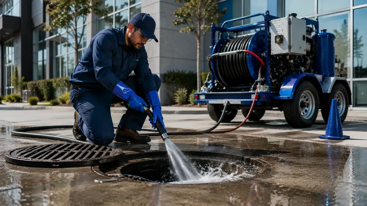 Commercial Hydro Jet Drain Cleaning in Newark