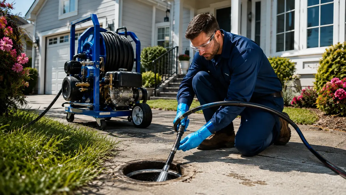 Residential Hydro Jet Drain Cleaning in Newark