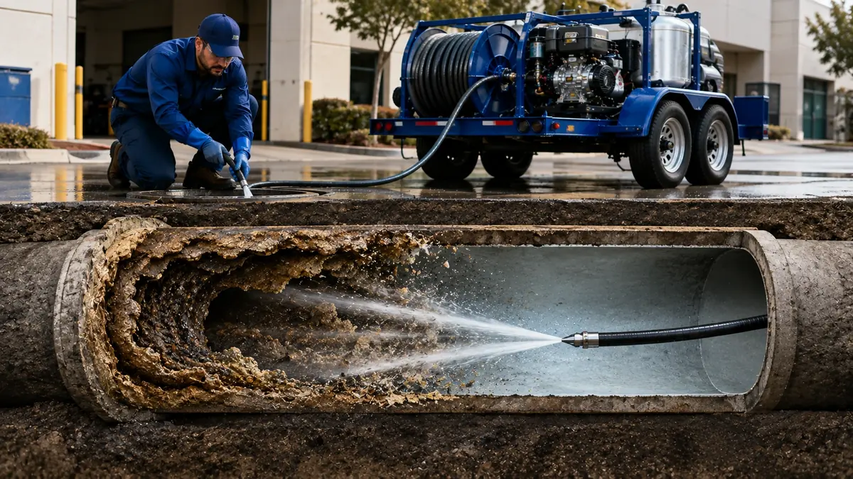 Sewer Pipe Descaling in Newark