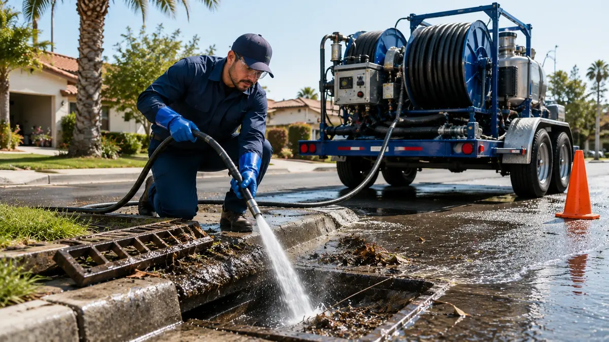Storm Drain Hydro Jet Cleaning in Newark